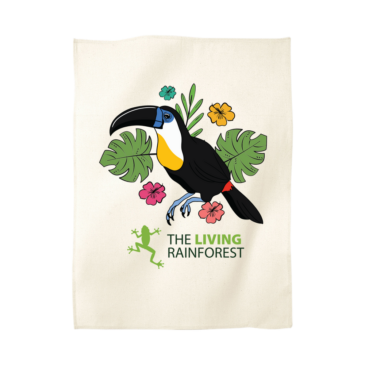 Personalised Toucan Organic Cotton Tea Towel