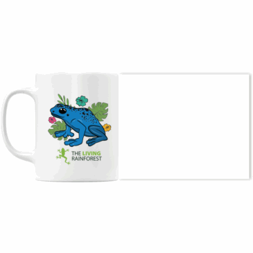 Blue Poison Frog Personalised Mug